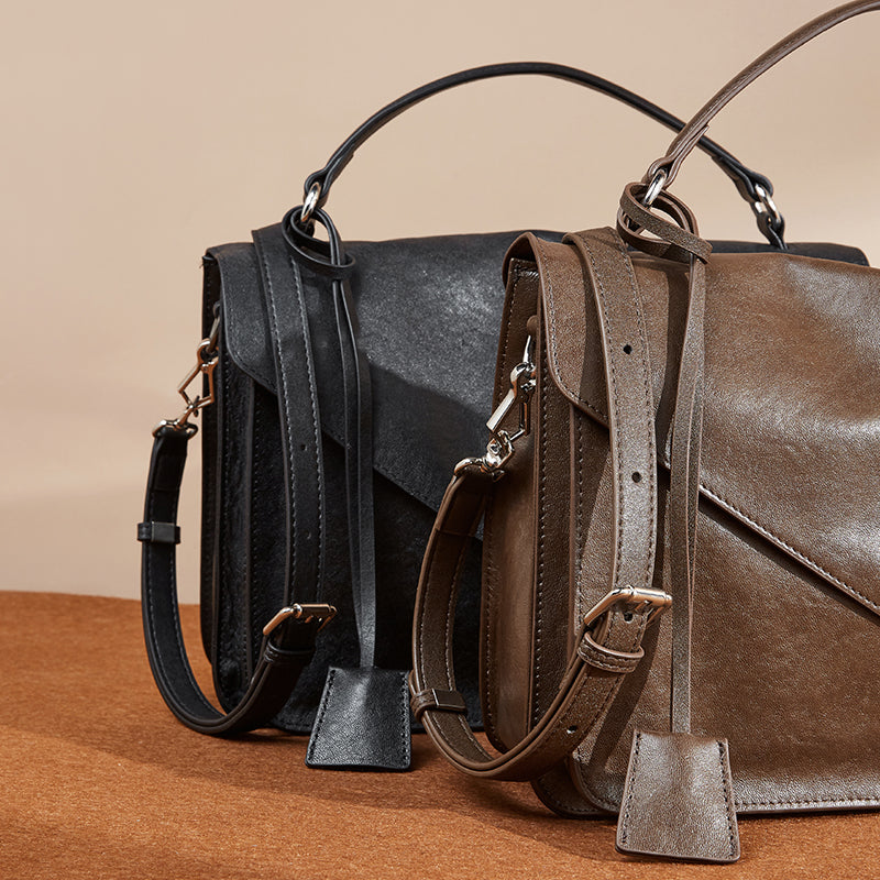 High-end messenger bag retro handbag