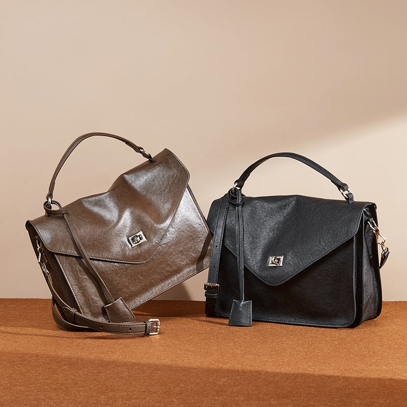 High-end messenger bag retro handbag