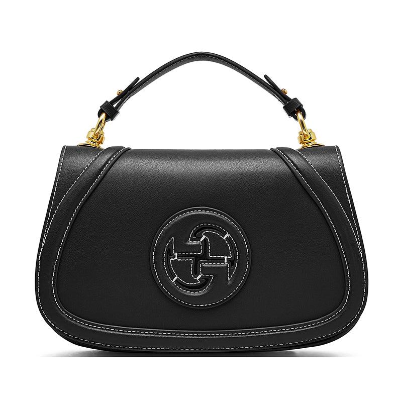Genuine leather saddle bag high-grade retro women's bag single shoulder messenger bag versatile underarm bag