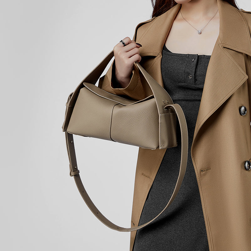 Top layer cowhide handbag
