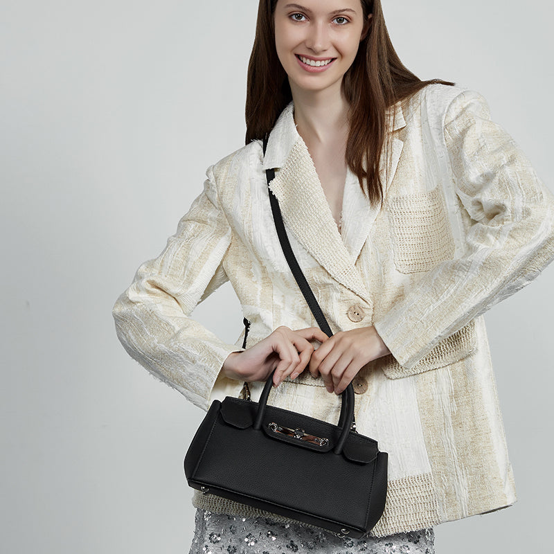 Genuine leather platinum Kelly bag handbag shoulder bag