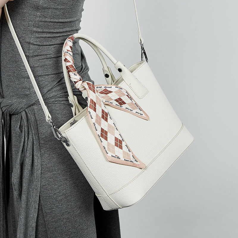 Genuine leather light luxury handbag large capacity versatile shoulder crossbody bag