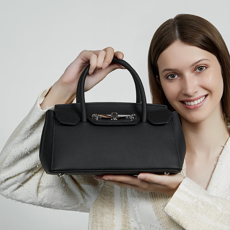 Genuine leather platinum Kelly bag handbag shoulder bag
