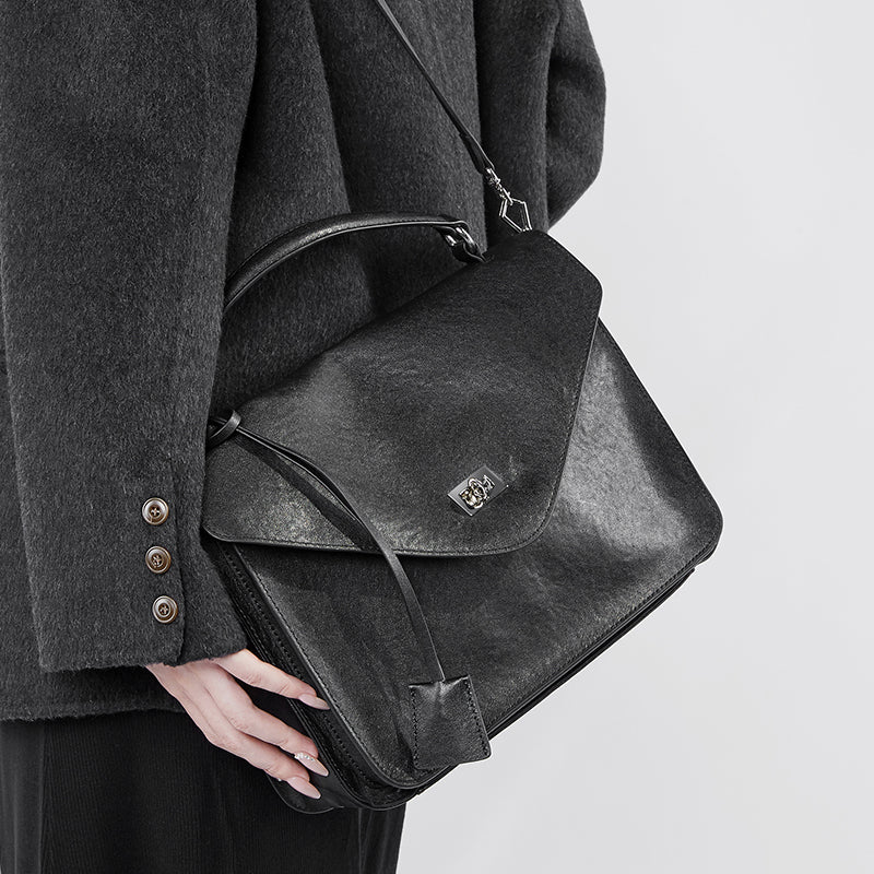 High-end messenger bag retro handbag