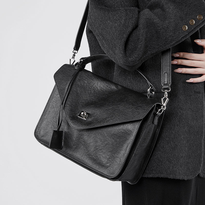High-end messenger bag retro handbag