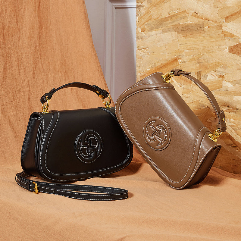 Genuine leather saddle bag high-grade retro women's bag single shoulder messenger bag versatile underarm bag