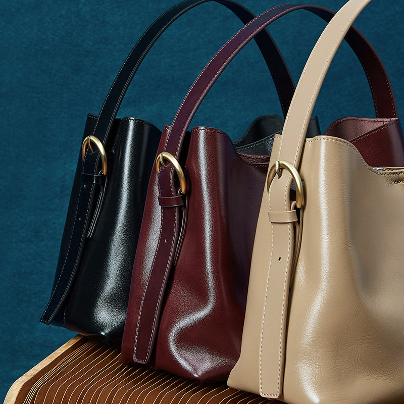 First layer vegetable tanned leather tote bag genuine leather shoulder bag for women large capacity versatile messenger bag