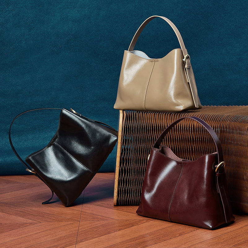 First layer vegetable tanned leather tote bag genuine leather shoulder bag for women large capacity versatile messenger bag