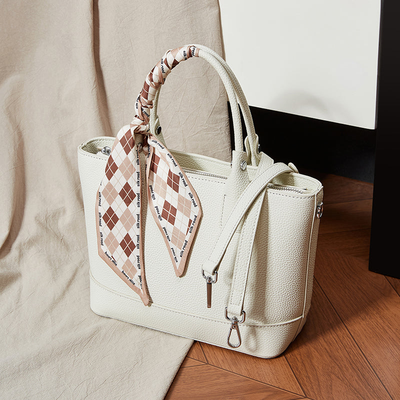 Genuine leather light luxury handbag large capacity versatile shoulder crossbody bag