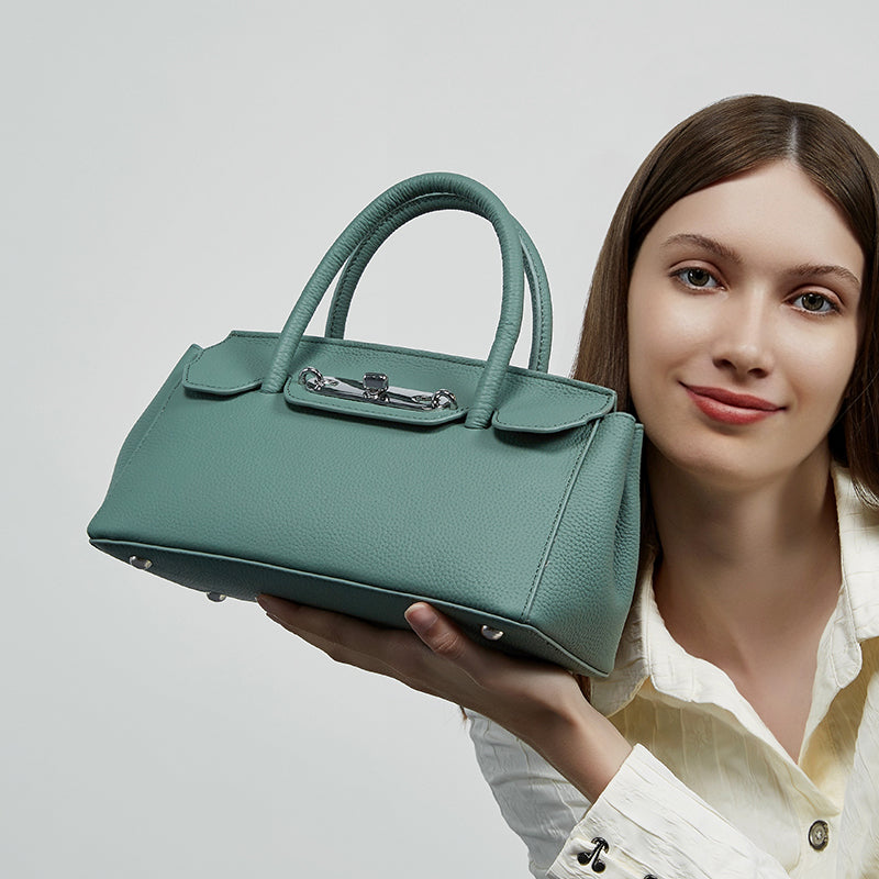 Genuine leather platinum Kelly bag handbag shoulder bag