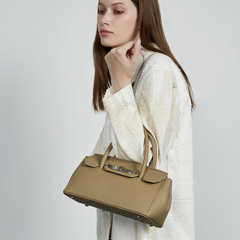 Genuine leather platinum Kelly bag handbag shoulder bag