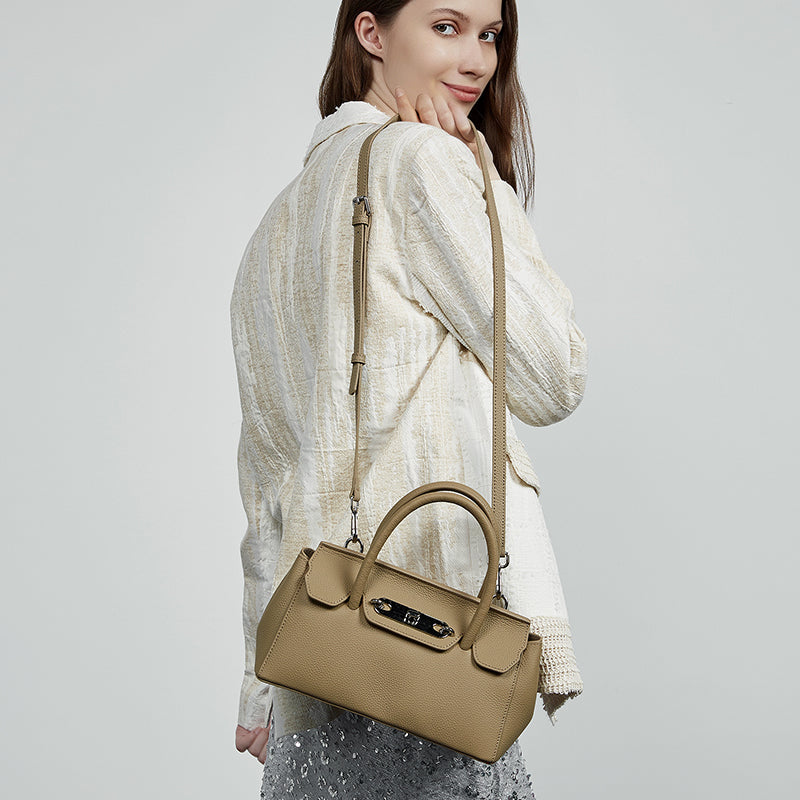 Genuine leather platinum Kelly bag handbag shoulder bag