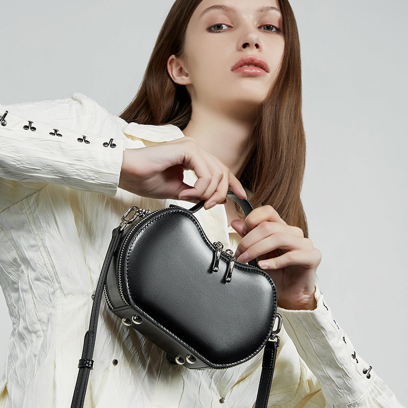 Genuine leather niche design handbag Apple bag women's versatile underarm bag simple shoulder bag