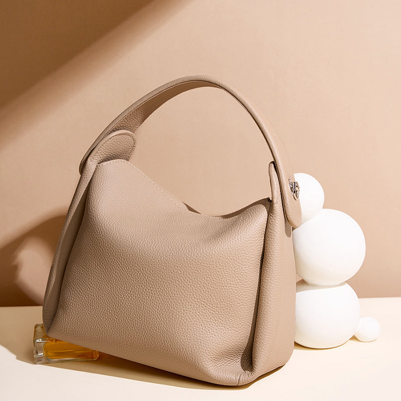 Top layer cowhide versatile handbag niche high-end shoulder messenger bag