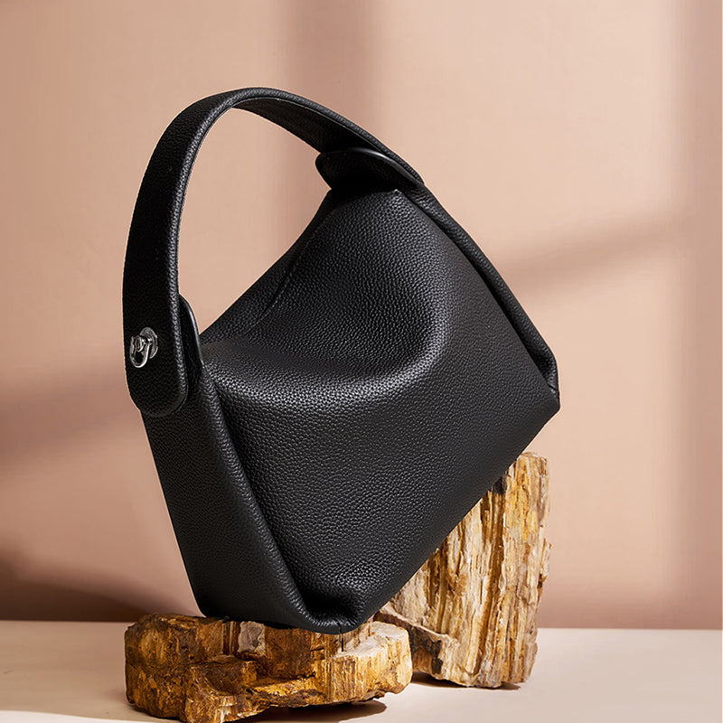 Top layer cowhide versatile handbag niche high-end shoulder messenger bag