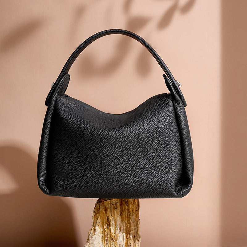 Top layer cowhide versatile handbag niche high-end shoulder messenger bag