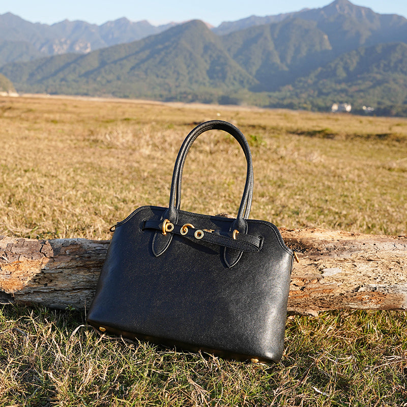 Genuine leather large capacity shoulder underarm bag niche retro versatile handbag crossbody bag