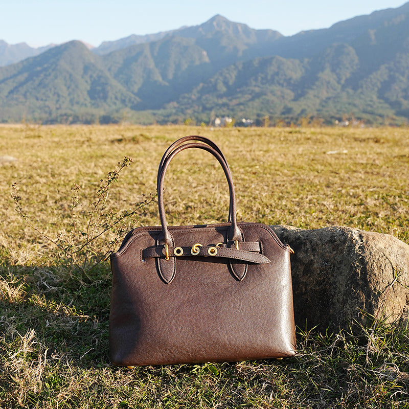 Genuine leather large capacity shoulder underarm bag niche retro versatile handbag crossbody bag