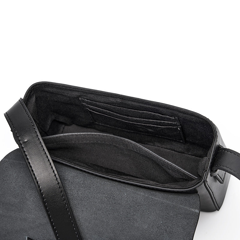 Soft leather woven genuine leather small square bag niche design single shoulder cowhide women's bag