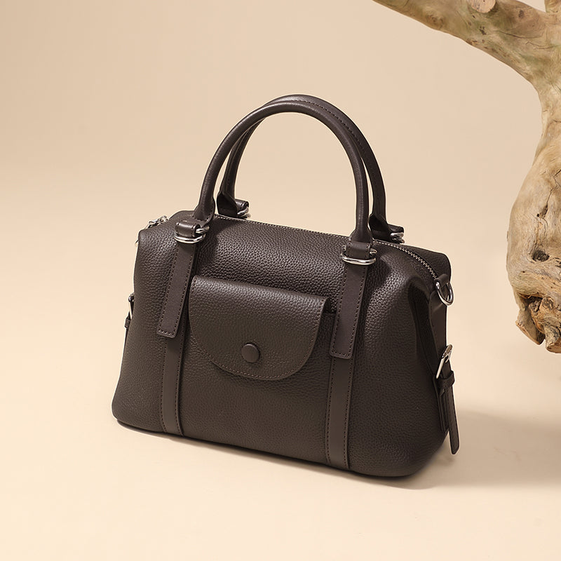 Genuine leather versatile handbag fashionable light luxury shoulder crossbody bag