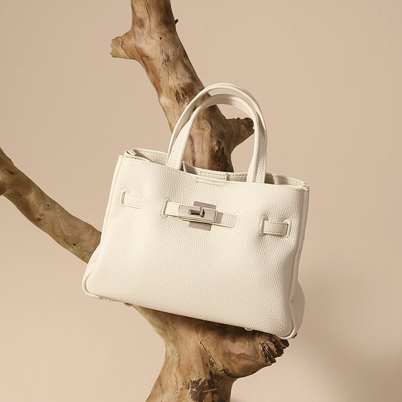 Genuine leather lazy platinum bag niche fashion all-match light luxury style handbag crossbody bag