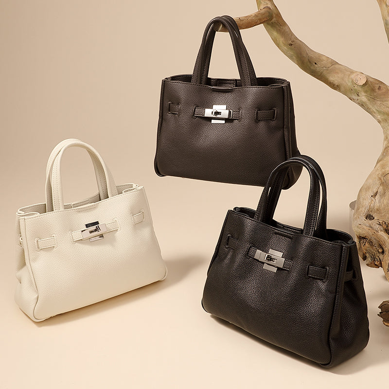 Genuine leather lazy platinum bag niche fashion all-match light luxury style handbag crossbody bag