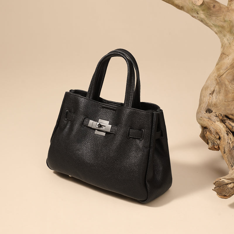 Genuine leather lazy platinum bag niche fashion all-match light luxury style handbag crossbody bag