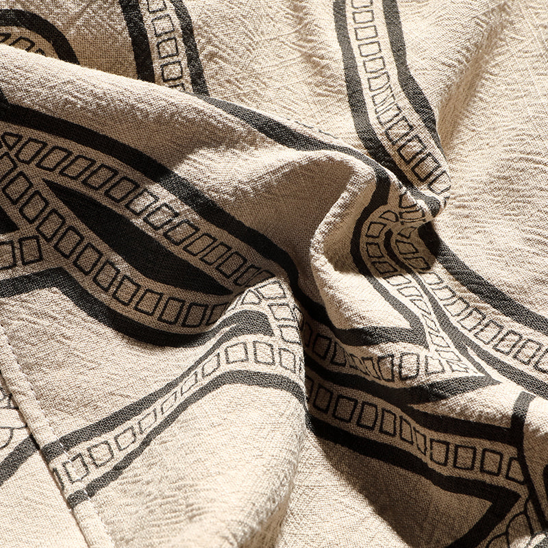 Tote bag with genuine leather canvas bag pony totem lazy style shoulder bag linen print tote bag