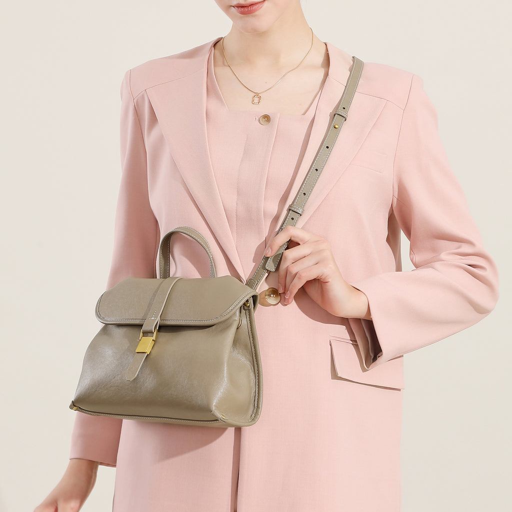 Genuine leather casual handbag handbag versatile women's bag retro messenger bag shoulder crossbody commuter bag