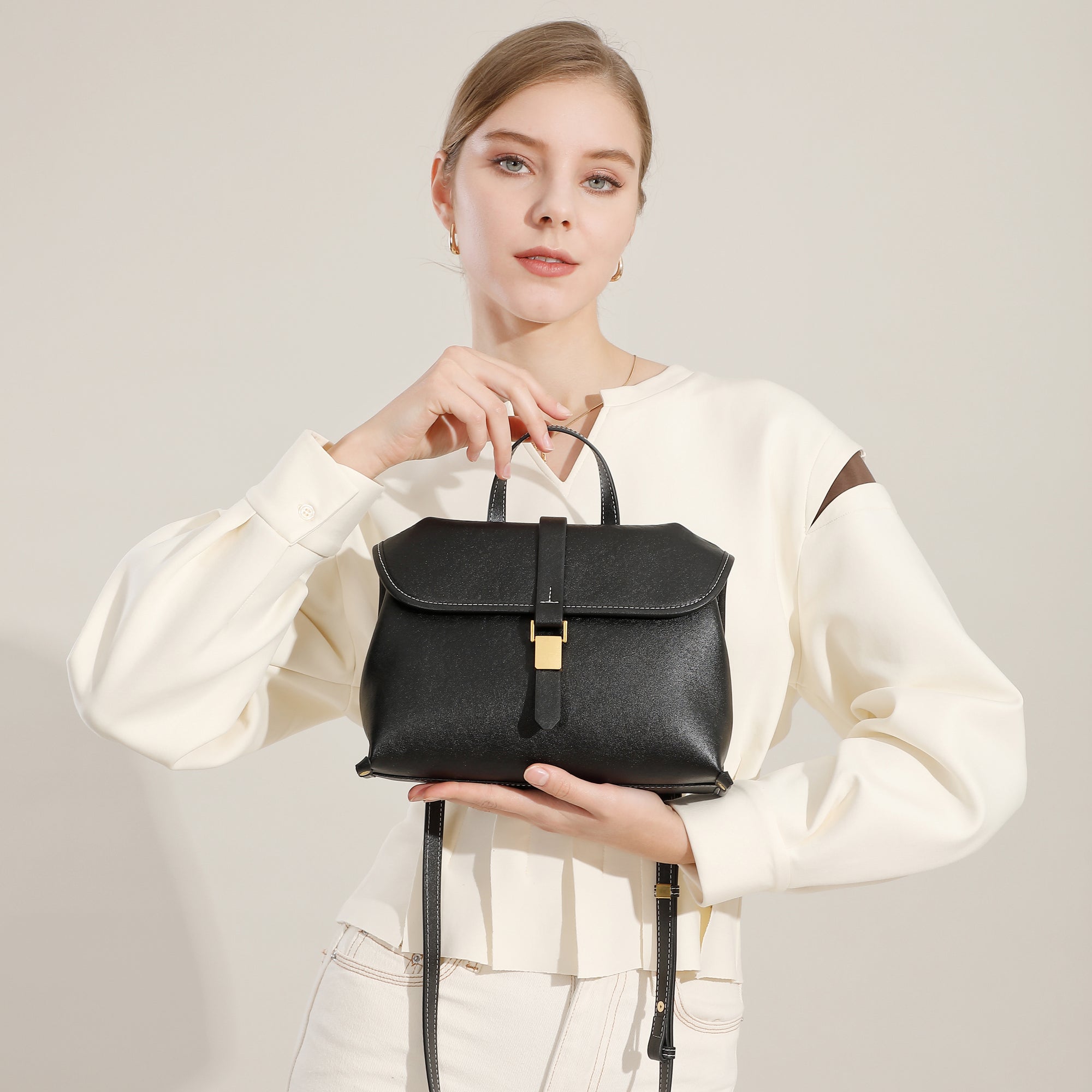 Genuine leather casual handbag handbag versatile women's bag retro messenger bag shoulder crossbody commuter bag