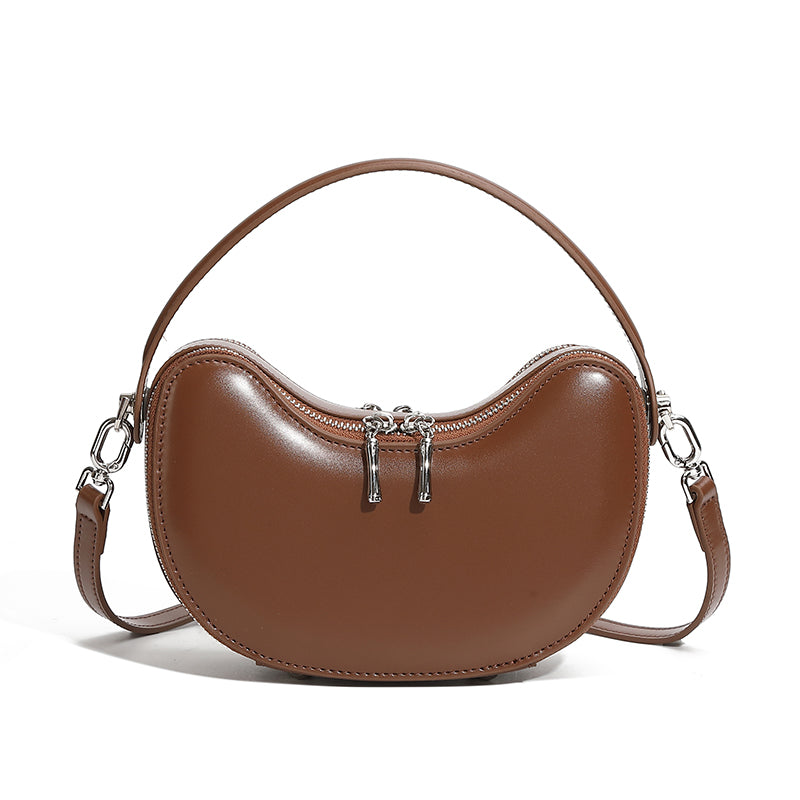 Niche design genuine leather handbag genuine leather exquisite high-end shoulder crossbody dumpling women