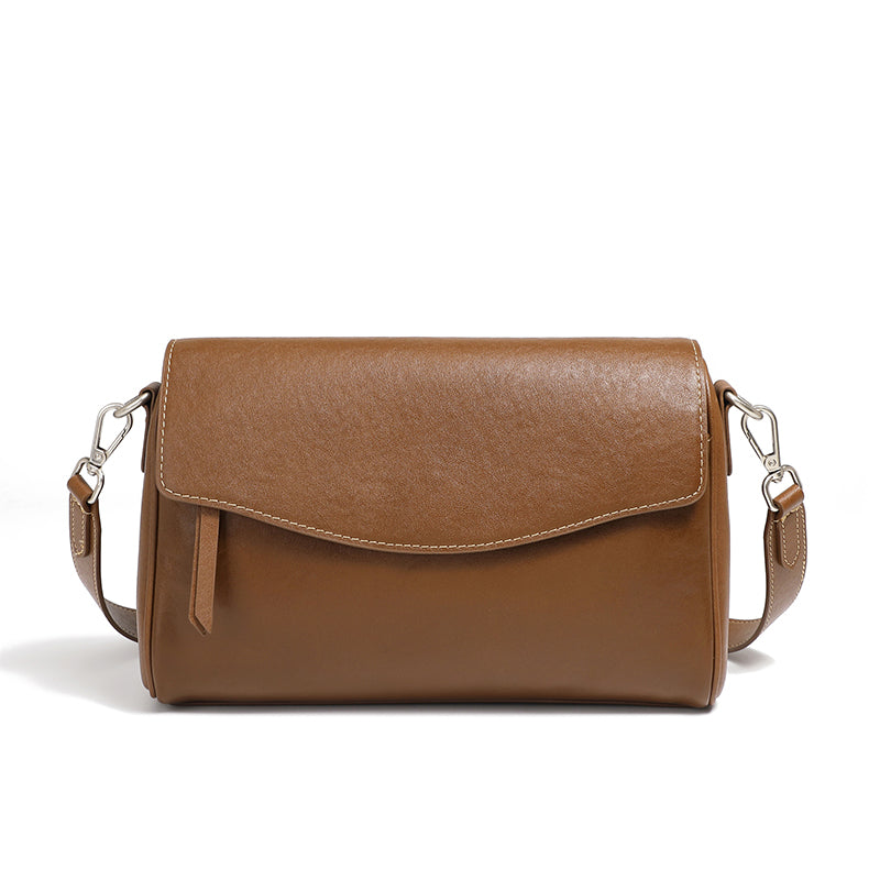 Versatile high-grade genuine leather underarm bag crossbody large capacity women's bag single shoulder pillow bag bags