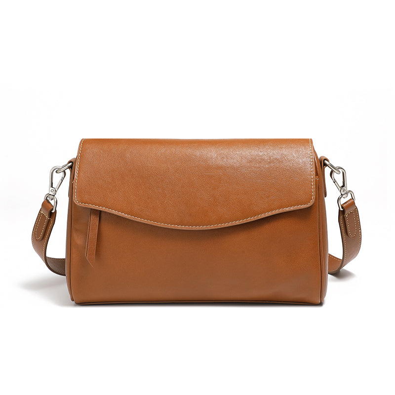 Versatile high-grade genuine leather underarm bag crossbody large capacity women's bag single shoulder pillow bag bags
