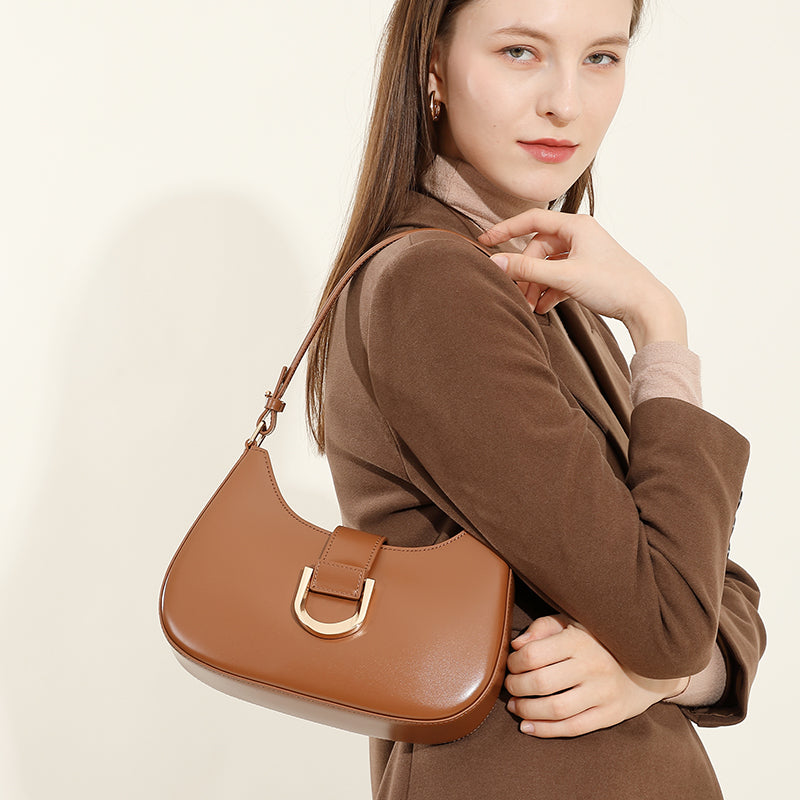 Niche design high-end baguette bag fashionable shoulder bag