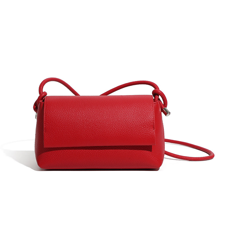 First layer soft cowhide versatile crossbody bag genuine leather women's bag niche shoulder underarm bag small bag
