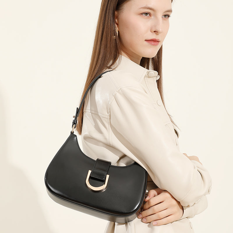Niche design high-end baguette bag fashionable shoulder bag