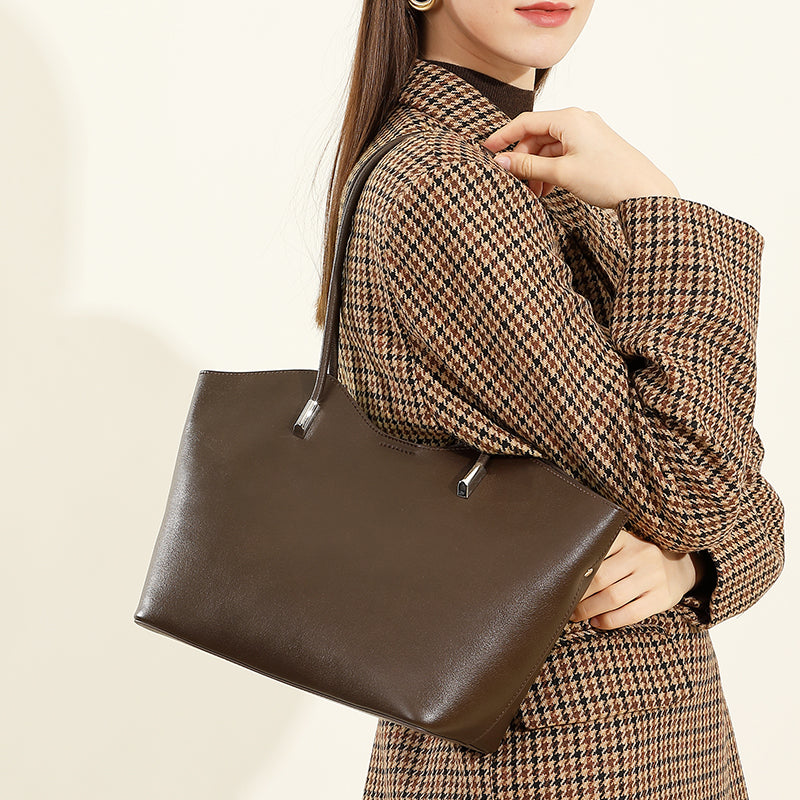 Women's large capacity tote bag shoulder bag commuter handbag tote bag