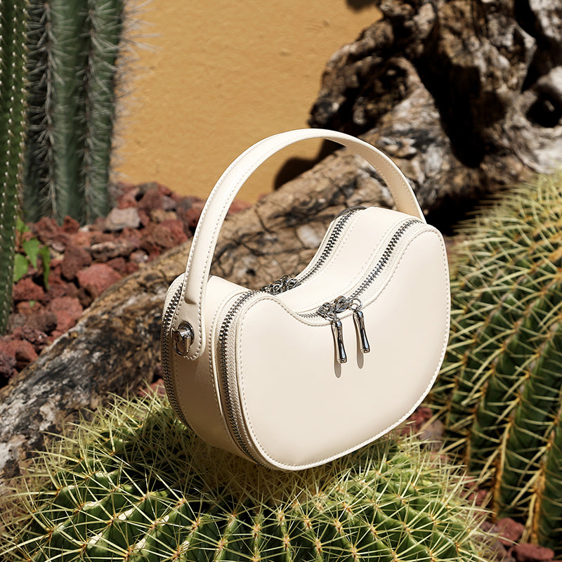 Niche design genuine leather handbag genuine leather exquisite high-end shoulder crossbody dumpling women