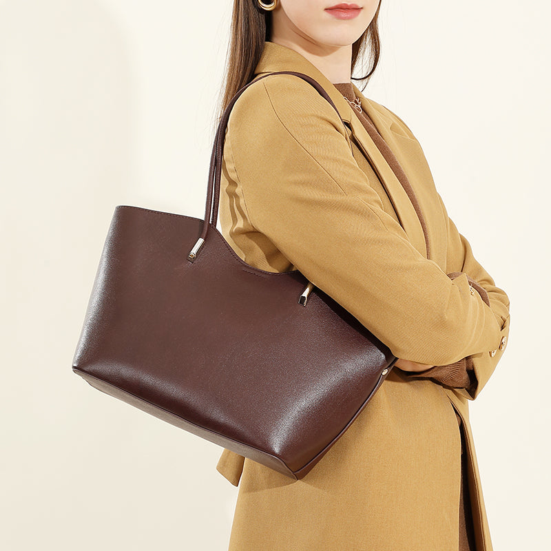 Women's large capacity tote bag shoulder bag commuter handbag tote bag