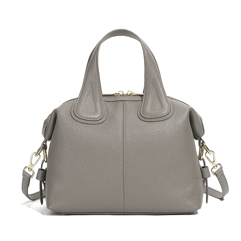 Genuine leather handbag fashionable top layer cowhide Boston bag versatile soft leather crossbody bag ladies bag