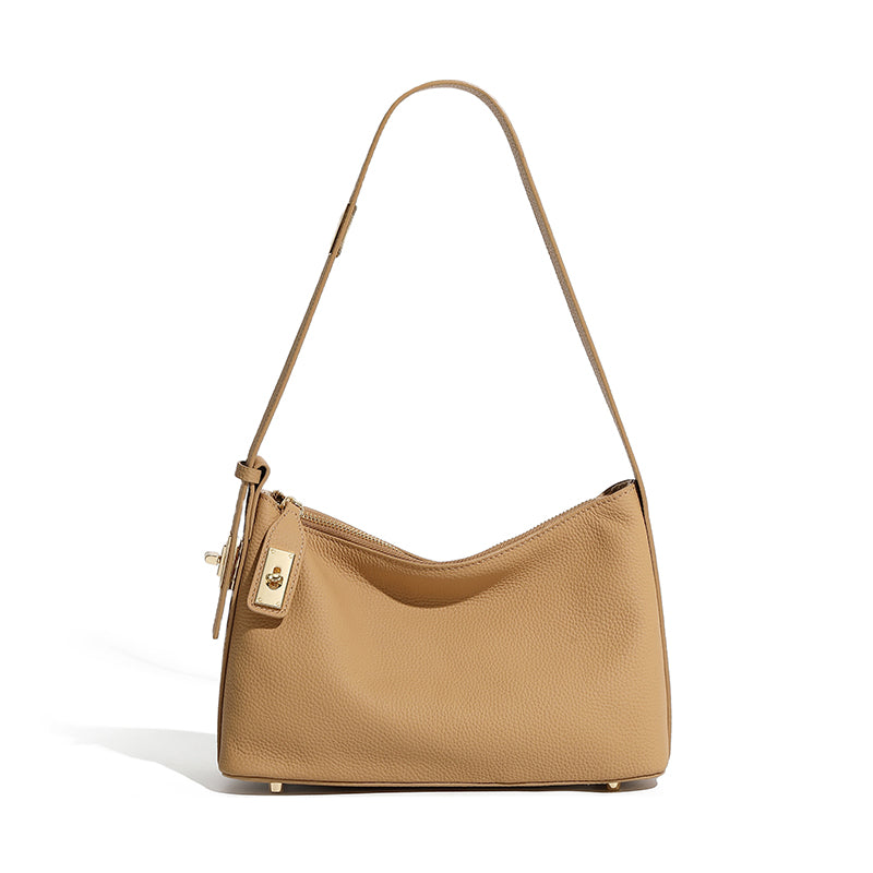 Top layer cowhide genuine leather underarm bag versatile commuter shoulder bag high-end texture handbag