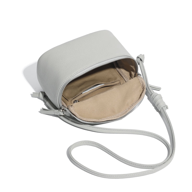 Genuine leather crossbody box bag simple soft cowhide shoulder mobile phone small square bag