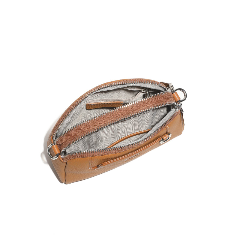 Genuine leather women's bag fashionable mini shoulder bag coin purse first layer cowhide versatile crossbody women's bag