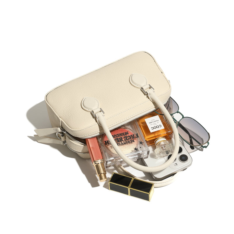 Genuine leather high-end handbag Boston bag mini crossbody shoulder bag pillow bag underarm women's bag