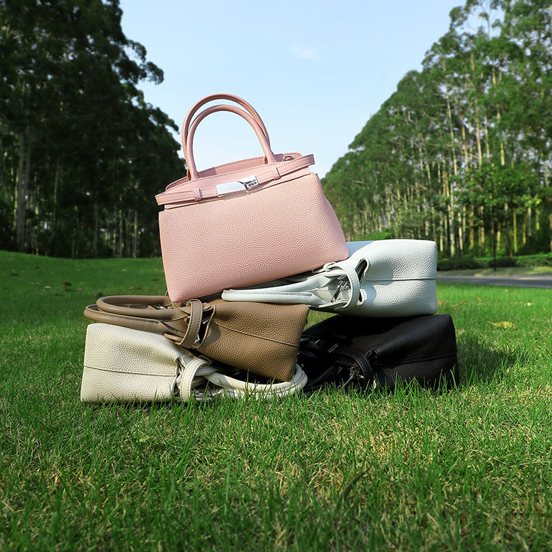Genuine leather fashion crossbody bag women's single shoulder handbag small square bag simple and fashionable versatile women's bag