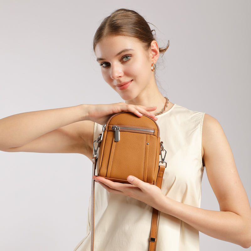 First layer TOGO cowhide crossbody bag mini women's bag small bag versatile fashion mobile phone shoulder bag