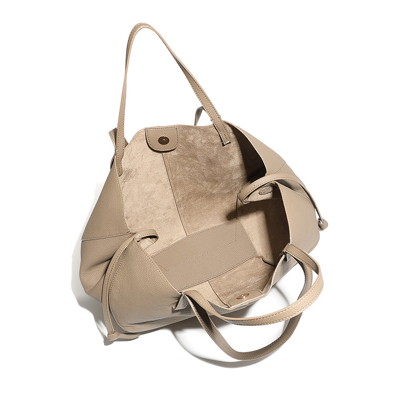 Top layer cowhide large tote bag genuine leather ladies bag versatile shopping basket shopping bag simple mother-and-child bag shoulder bag